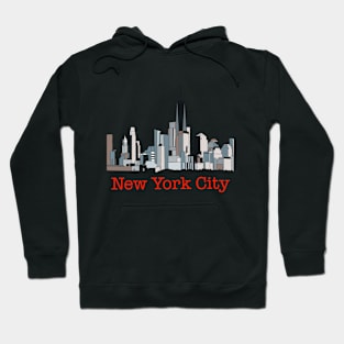 New York City Geometric Skyline Hoodie